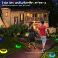 8Led Solar Lights Solar Ground Lamp Kolorowe gradientowe wodoodporne lampy trawnikowe uliczne Luminaria do dekoracj